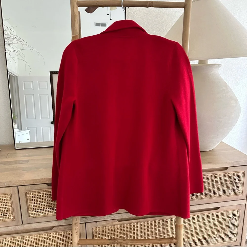 Talbots Red Wool Cardigan Sz MP NWT - Picture 4 of 6